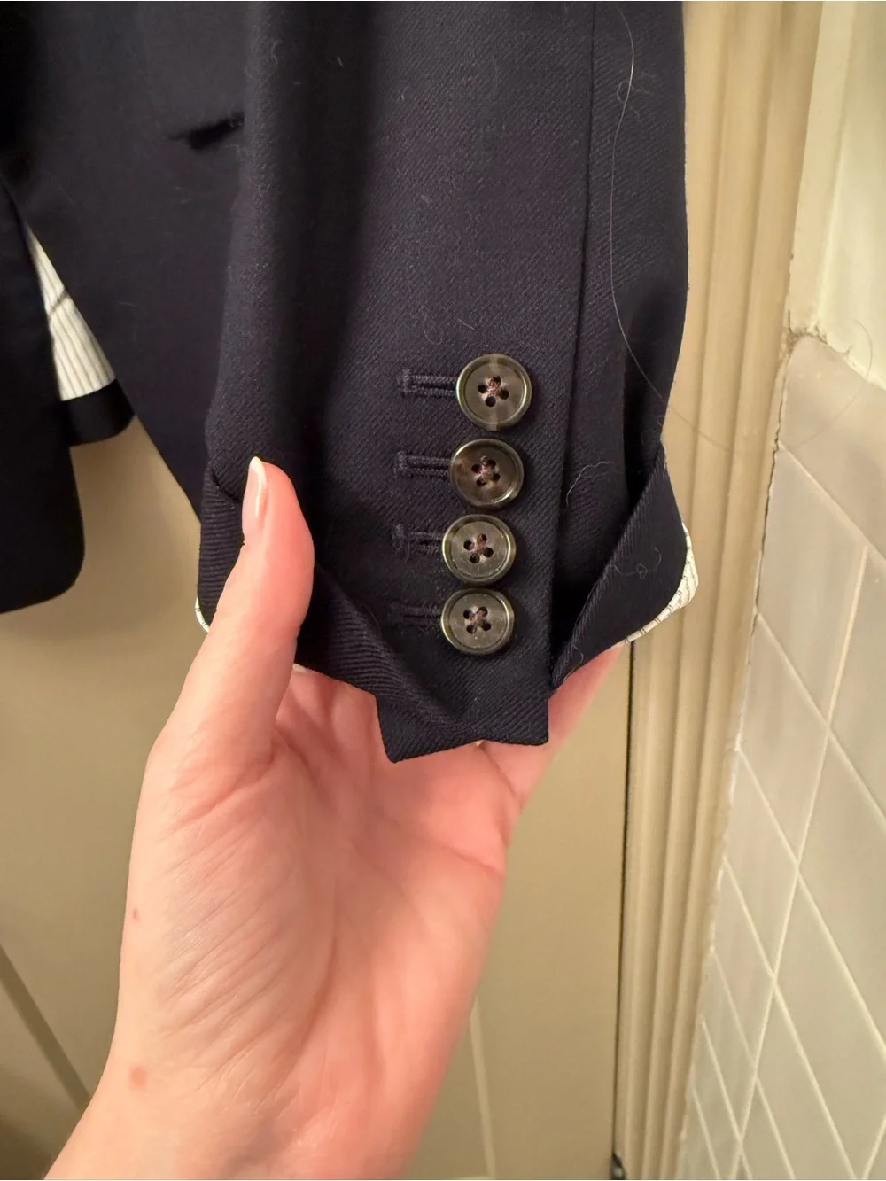 J. Crew Navy Single-Button Minimalist Blazer Sz 6
